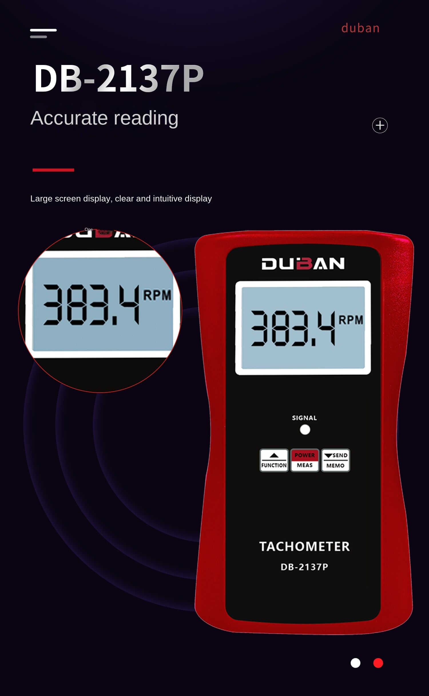 Multifunction Tachometer Db22dt237pc(strong Structure, Delicate, Easy