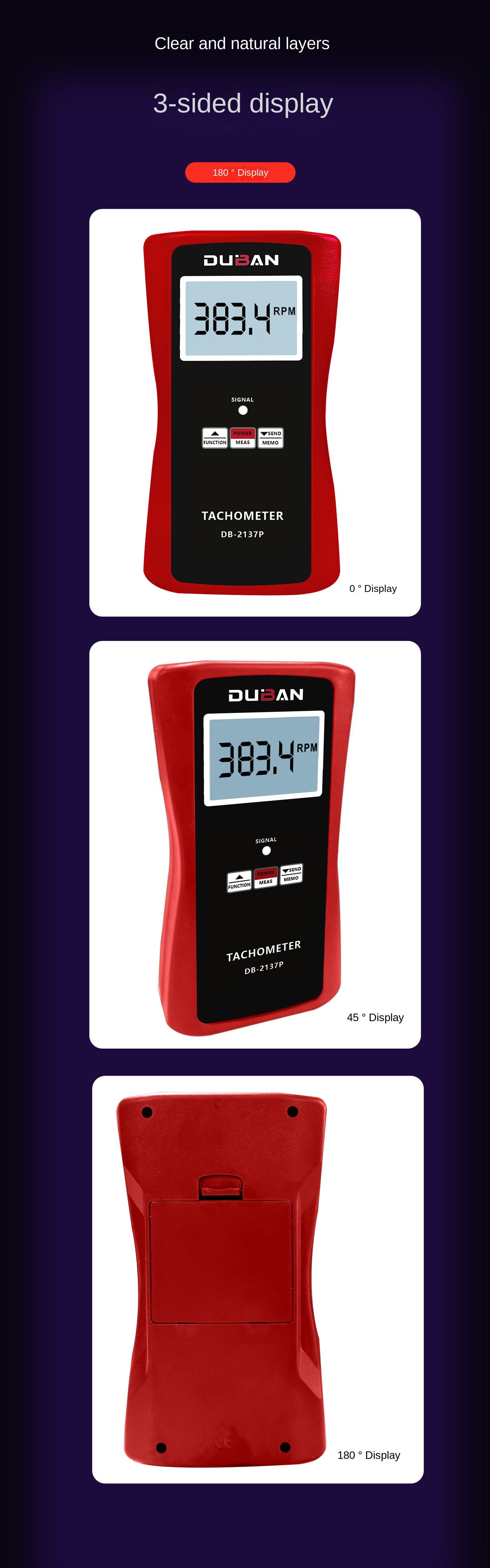 Multifunction Tachometer Db22dt237pc(strong Structure, Delicate, Easy