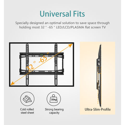Soporte Tv Led Lcd Plasma 32-65 Pulgadas Para Pared Fijo