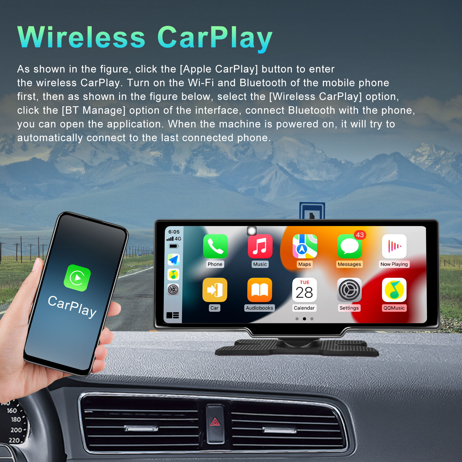 Achetez en gros Podofo 10.26 android 13 Autoradio Voiture Radio Portable  Carplay Android Auto 4 64g/2 32g Gps Wifi Bt Fm Radio Soutien Ahd Caméra  Chine et Caméra De Soutien Ahd D'autoradio