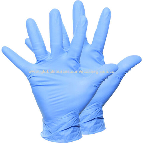 Guantes desechables de nitrilo, guantes azules para examen médico, sin  polvo, sin látex, seguros para alimentos, grado quirúrgico, puntas