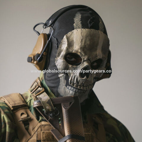 Halloween Ghost Mask MW2 War Game Ghostface Mask Scary Full Face Skull Mask