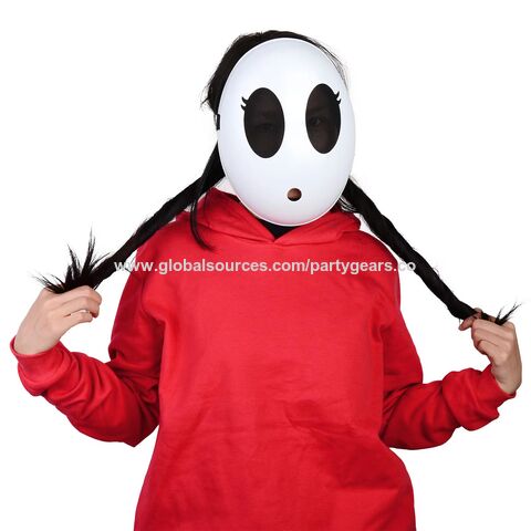 Buy Wholesale China White Shy Guy Mask Girl Halloween Mask Full Face Mask  Costume Cosplay Prop Accessories & Halloween Mask, Shy Guy Mask, Shy Guy  Costume at USD 1.99
