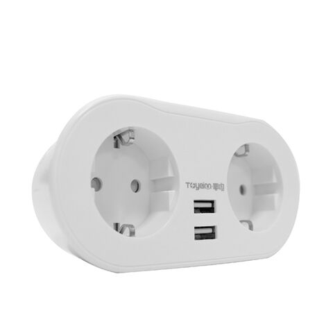 Buy Wholesale China 120v Us Standard Double Ac Outlet With 2 Usb Charger  Port Smart Wall Plug Socket & Wifi Power Sockets at USD 6.78