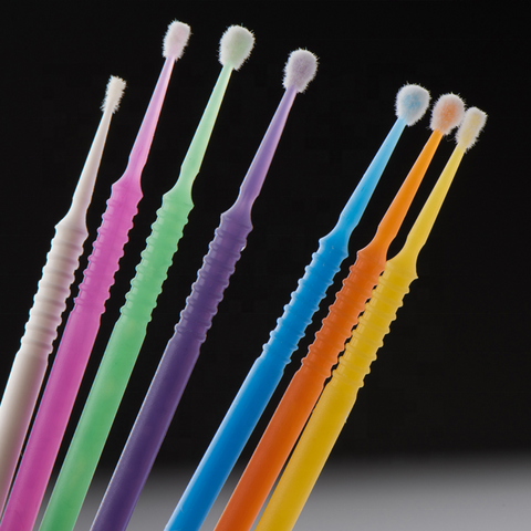 100 Pcs Dental Micro Brush Disposable Materials Tooth Applicators Large  2.5mm