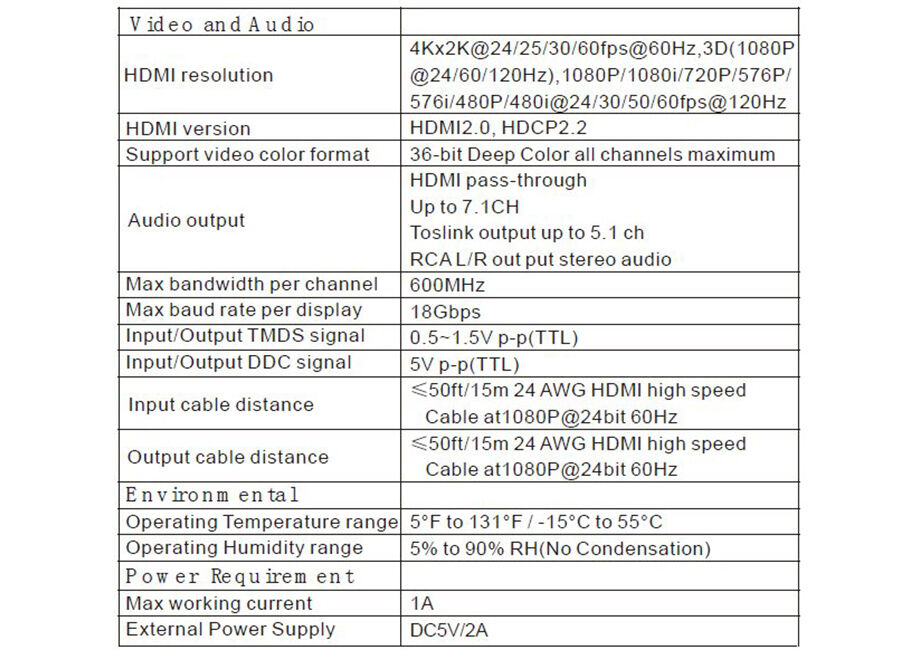 Répartiteur HDMI - Commutateur HDMI - 4K @ 120Hz - en Aluminium - 3 en 1  Sortie - Répartiteur HDMI - avec télécommande Infrarouge - Commutateur HDMI  