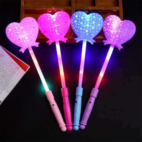 Pentagramme LED, jouet de fête, bâton étoile lumineux, cadeau de princesse  pour fille, accessoire lumineux, fournitures d'anniversaire, fournitures de