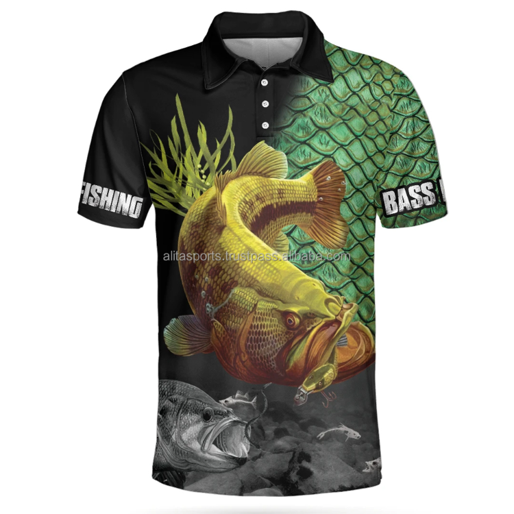 Custom High Quality Sublimation Print Fishing Polo Shirts Quick Drying  Breathable Fish Shirt Short Sleeve Polo Fishing Shirts $4.5 - Wholesale  Pakistan Cheap Polyester Polo Shirt For Fishing at factory prices from