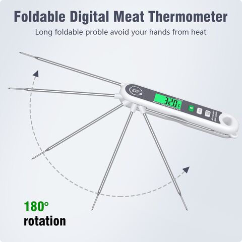 HT690 Instant Read Digital Meat Thermometer LCD Screen Probe Type