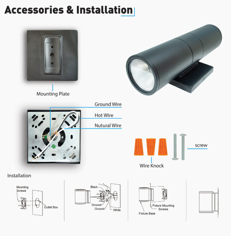 Buy Wholesale China Modern Design Aluminum Cylinder Exterior Led ...