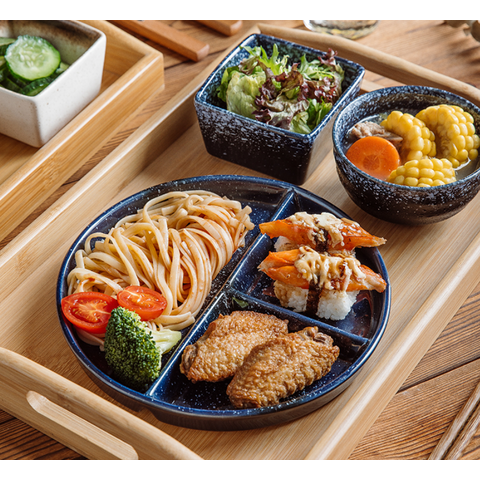 Appetizer Serving Compartment Serving Tray Modern Ceramic