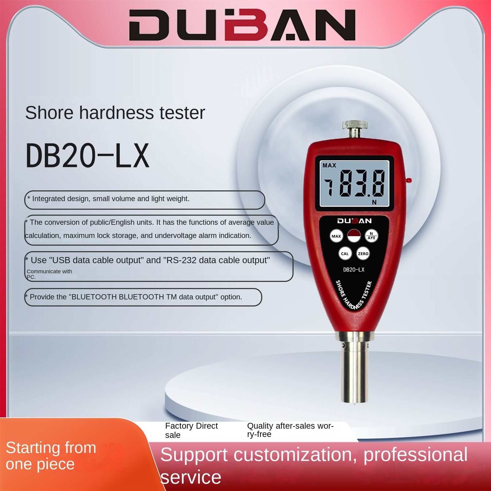 Buy Wholesale China Shore Hardness Tester Series Db20-lx-am (integrated ...