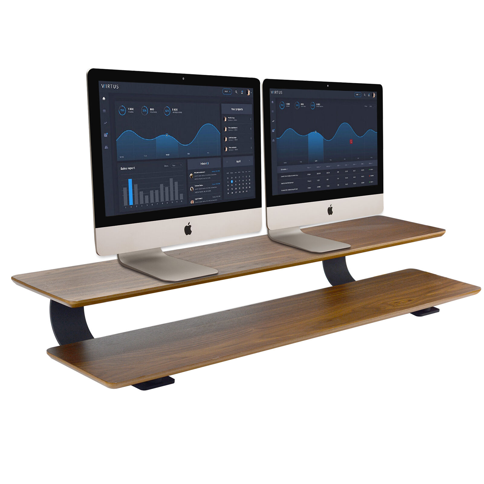 Pdt Stand Buy Wholesale China Samdi Dual Monitor Stand Wooden Double-layer ...