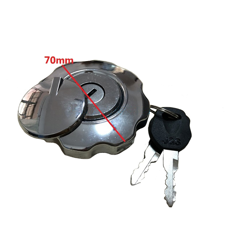Motorcycle Cg125 Xf125 Chrome Petrol Fuel Tank Gas Cap Seat