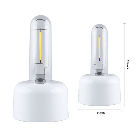 Bombilla LED de noche, lámpara Retro recargable por USB, luminaria de bola,  escritorio de escritura, luces de mesa, lámpara portátil, decoración de  mesita de noche - AliExpress