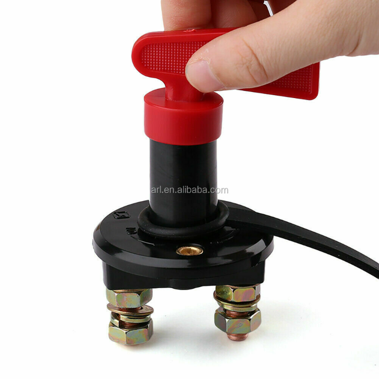 Battery Isolator Switch 12V/24V, 200A Cut Off Master Disconnect Duty