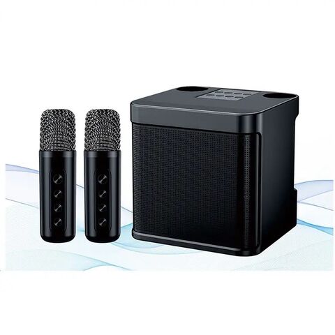 Altavoz Karaoke Bluetooth de YS-203 micrófono inalámbrico (negro)