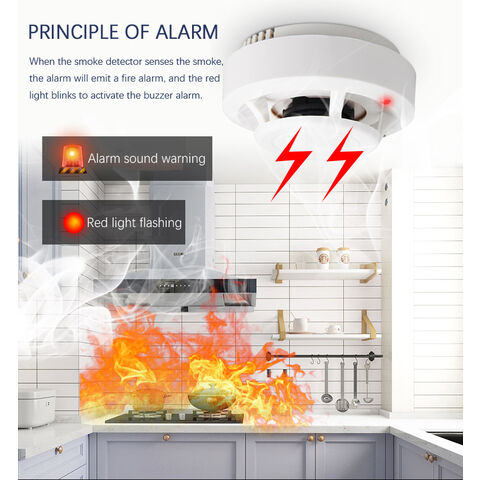 Détecteur fumée - Détection incendie - Alarme feu - Sirène