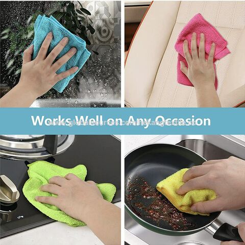 Buy Wholesale China Oem 12x12 Household Cleaning Microfiber Towels Kitchen  Towel & Towel at USD 0.3