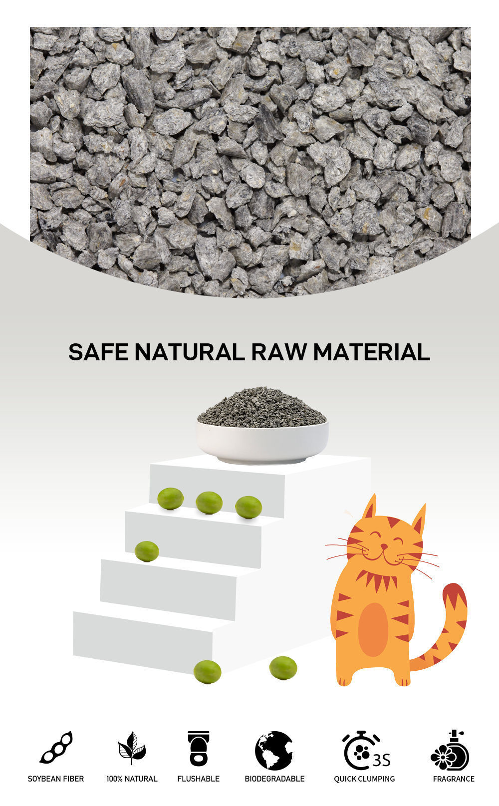 Buy China Wholesale Buy Cat Litter Wholesale Bulk Clumping Flushable ... - Clumping Tofu Cat Litter Unparalleled Microbial Clumping