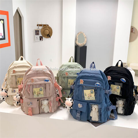 Vbiger School Backpacks for Girls 17-inch Large Capacity Kids Backpack Fashion Cartoon Pattern Student Schoolbag Laptop Backpack for Girls-Pink, Kids