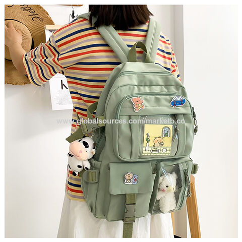 Wholesale cute backpacks for women girls school bags Lightweight waterproof  nylon rucksack From m.