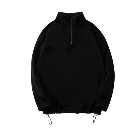 Men'S Casual And Fashionable Standing Collar Solid Color Hoodie Polyester  Sweatshirt for Sublimation (Black, M) at  Men's Clothing store