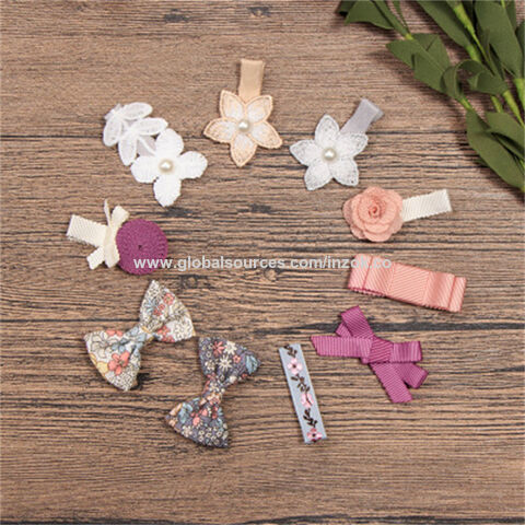 Accessoires Cheveux enfant - Rose - 15 pièces -Élastiques à cheveux,  pinces, curseurs