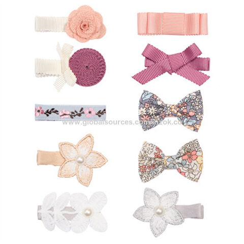 Baby Girl's Hair Clips Cute Hair Bows Baby Elastic Hair Ties Hair  Accessories Ponytail Holder Hairpins Set For Baby Girls Teens Toddlers,  Assorted