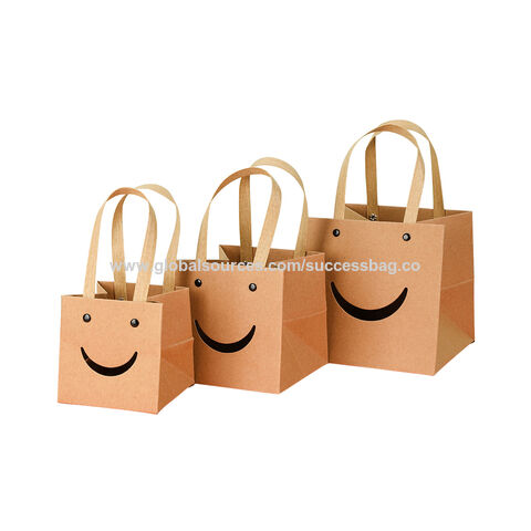 Paper Gift Bags Kraft Paper Party Favor Bags Bulk Handles - Temu