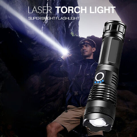 Linterna LED recargable USB antorcha mini luz pequeña súper brillante de  mano pequeña luz flash portátil de bolsillo con luz de búsqueda lateral  COB