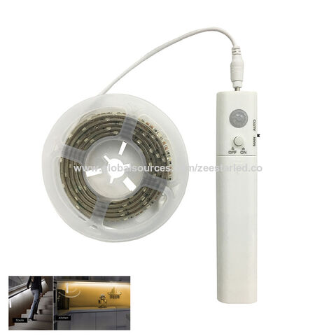 LED Motion Sensor Strip Light - Battery-Powered