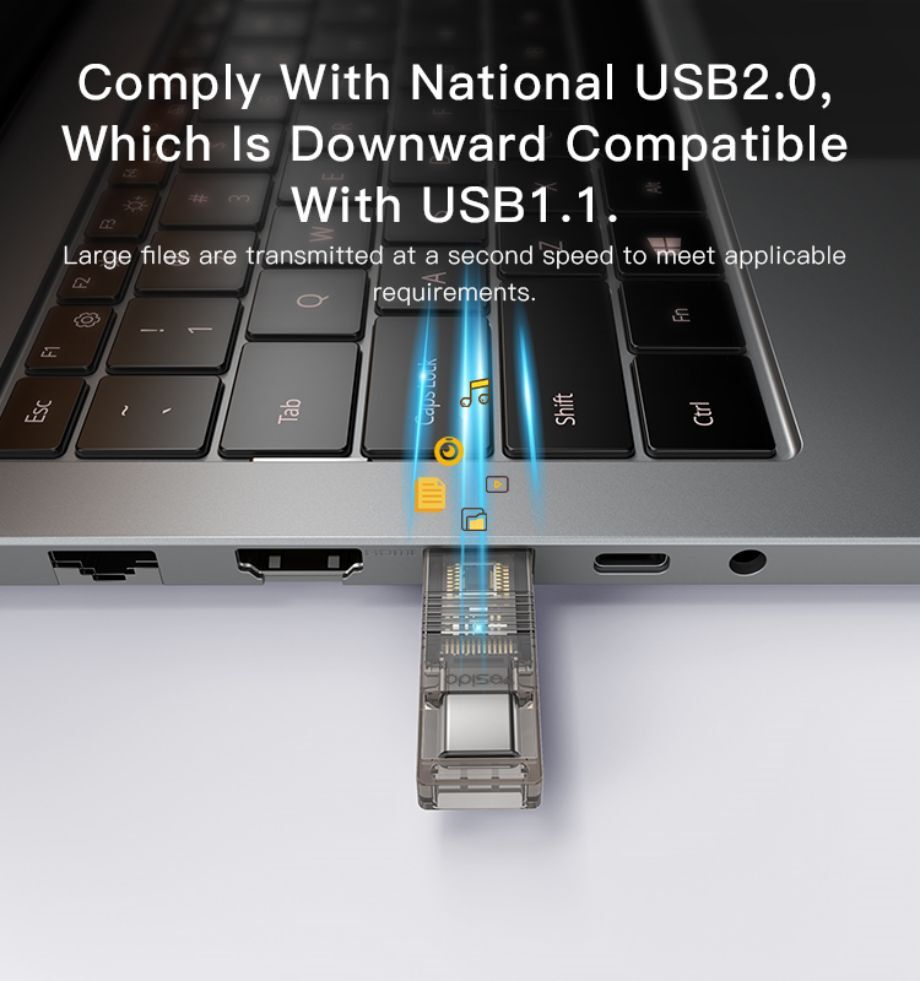 Yesido 2 In 1 Multi Function Usb 3.0 Type-c To Usb And Tf Card Otg Card ...
