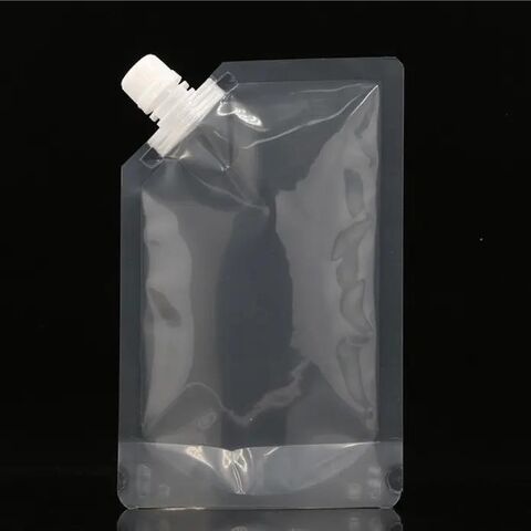 Drink Bag Clear Stand-Up Plastic Pouches Bags,Portable Travel Liquid Clear  Plastic Empty Packaging Bag, 5L