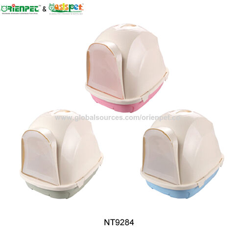 ORIENPET &amp; OASISPET Bac à litière en plastique pour chat avec pelle OPT75755 Produits pour animaux de compagnie