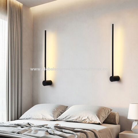 Modern Simple Led Strip Wall Lamps Living Bedroom Bedside Lights Home  Indoor Lighting Decor Corridor Aisle Black Gold Wall Lamps