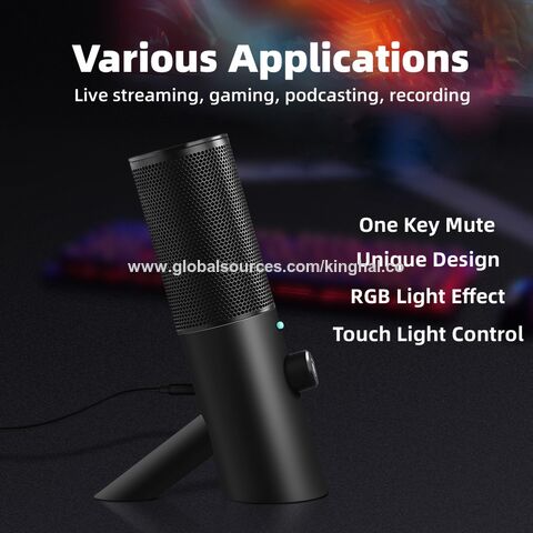 Microphone de Bureau à Condensateur Filaire de Haute Qualité avec Port Type C pour Réunions, Conférences, Jeux et Enregistrement