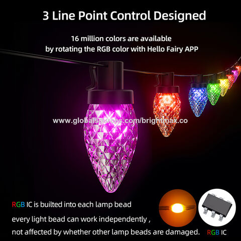 RGB Good Quality LED String Lights Outdoor Yard Lighting Wedding Party  Camping - China String Lighting and Fairy String Light