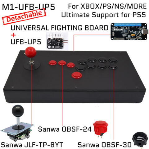 Controle Hitbox Arcade Fighting Stick Computer Mobile Game Console