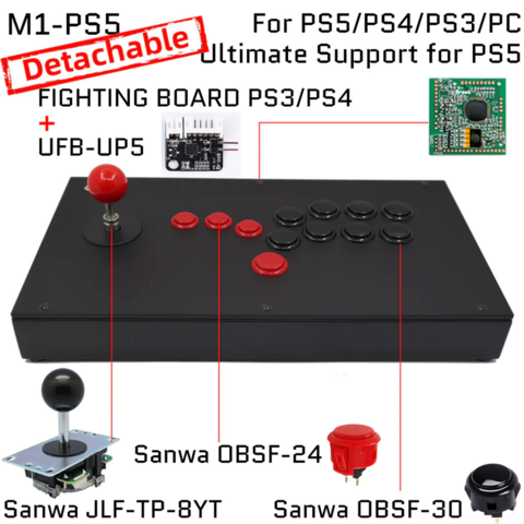 Controle Hitbox Arcade Fighting Stick Computer Mobile Game Controle Hitbox Arcade Fighting Stick Computer Mobile Game
