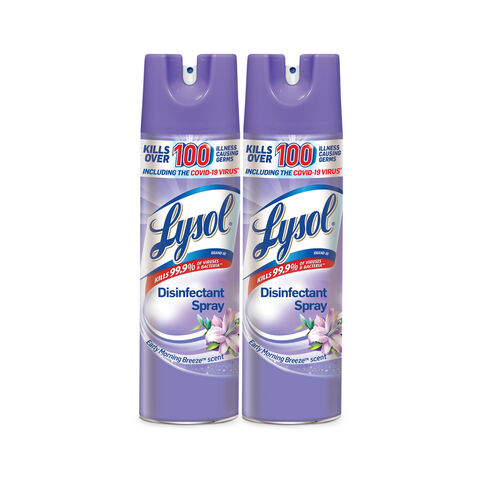 Lysol Disinfectant Spray, Sanitizing, Antibacterial Spray, For Disinfecting  and Deodorizing, Crisp Linen, 19 fl oz