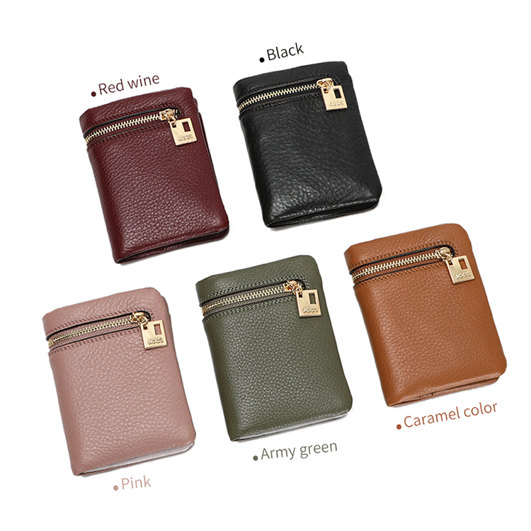 High Quality Wallet Leather Bag Handbag Purse Keychain Keyring Key