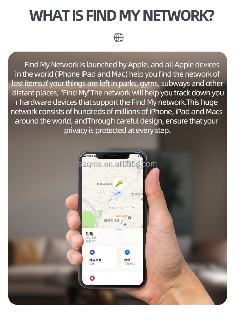 Findmy Tag Smart Device Mini Gps Personal Alarm Global Positioning ...