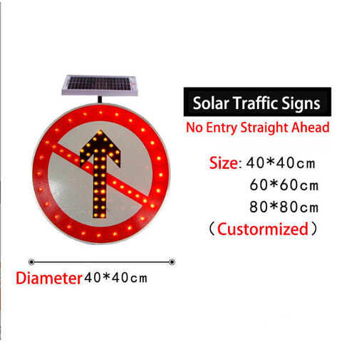 Bulk Buy China Wholesale Led Flashing Solar Traffic Sign