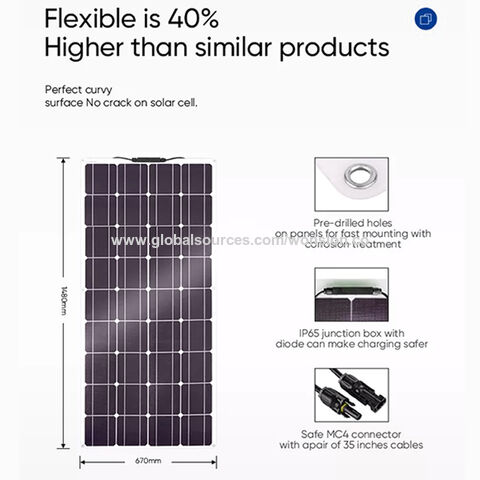 Compre Los Paneles Solares Ligeros Flexibles Portátiles Al Por