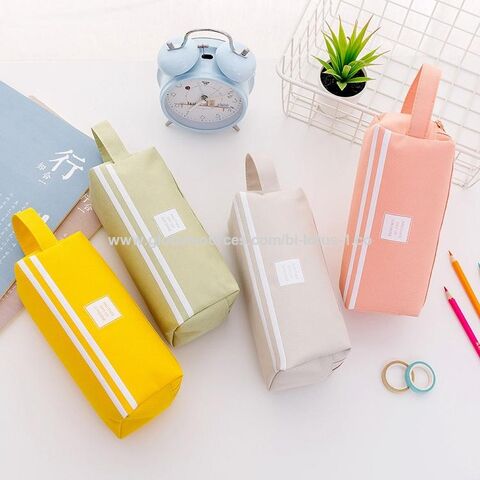 Buy Wholesale China New Design Student Stationery Felt Pen Bag Double-layer Cheap  Pencil Case Canvas Pencil Case For Study & Pencil Cases at USD 1.7