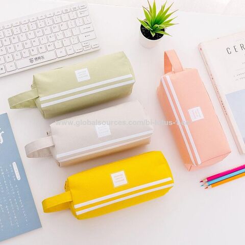 Buy Wholesale China New Design Student Stationery Felt Pen Bag Double-layer Cheap  Pencil Case Canvas Pencil Case For Study & Pencil Cases at USD 1.7