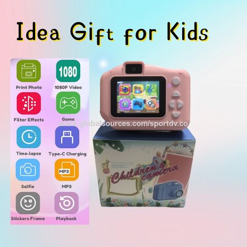 Enfant appareil photo d'impression instantanée pour enfants 1080p hd vidéo  photo jouets avec carte d'impression de 32 Go papier appareil photo enfants  pour les filles garçons