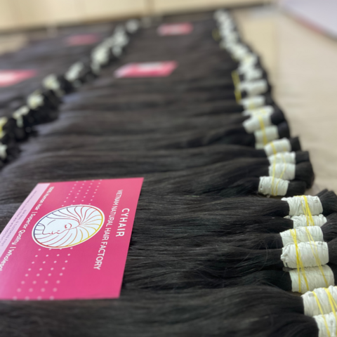 Vietnamese Virgin Raw Hair Bundle For Bleaching Double Quality Hair Extensions Human Hair In Bulk