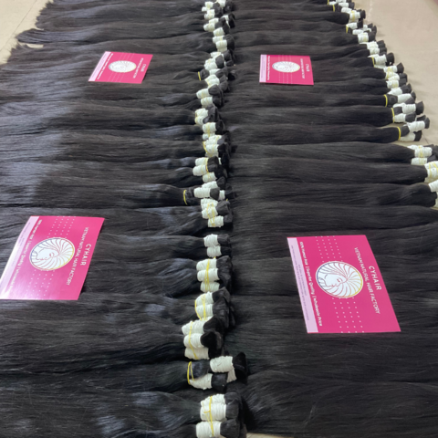 Vietnamese Virgin Raw Hair Bundle For Bleaching Double Quality Hair Extensions Human Hair In Bulk